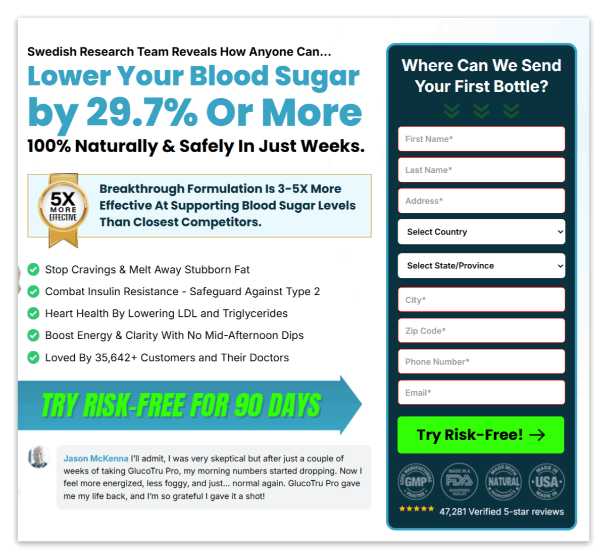 GlucoTru Pro Secure Checkout Page